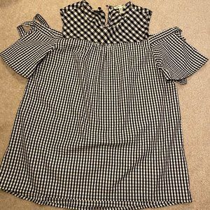 SOPHIA + ZEKE Black And White Shirt